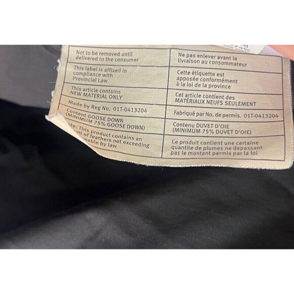 Eddie Bauer Jacket Women's Large Premium Goose Down Black Quilted Full Zip - Picture 9 of 10